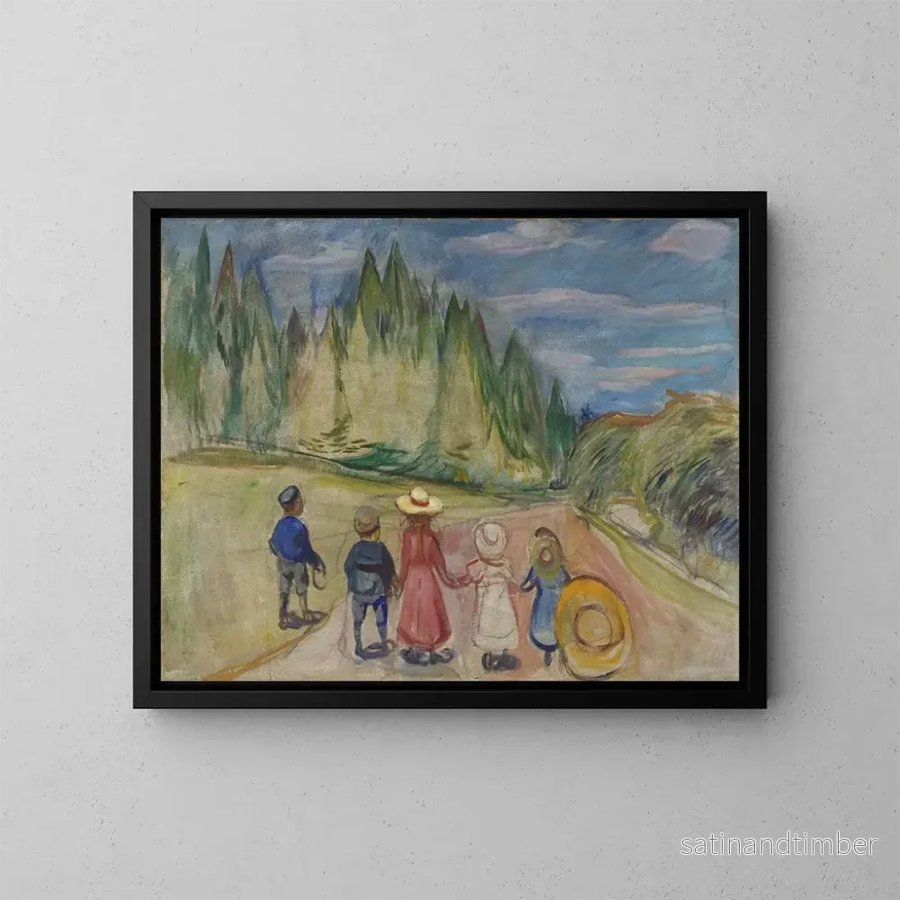 Reproduktion av målningen Skog av sagor - Edvard Munch