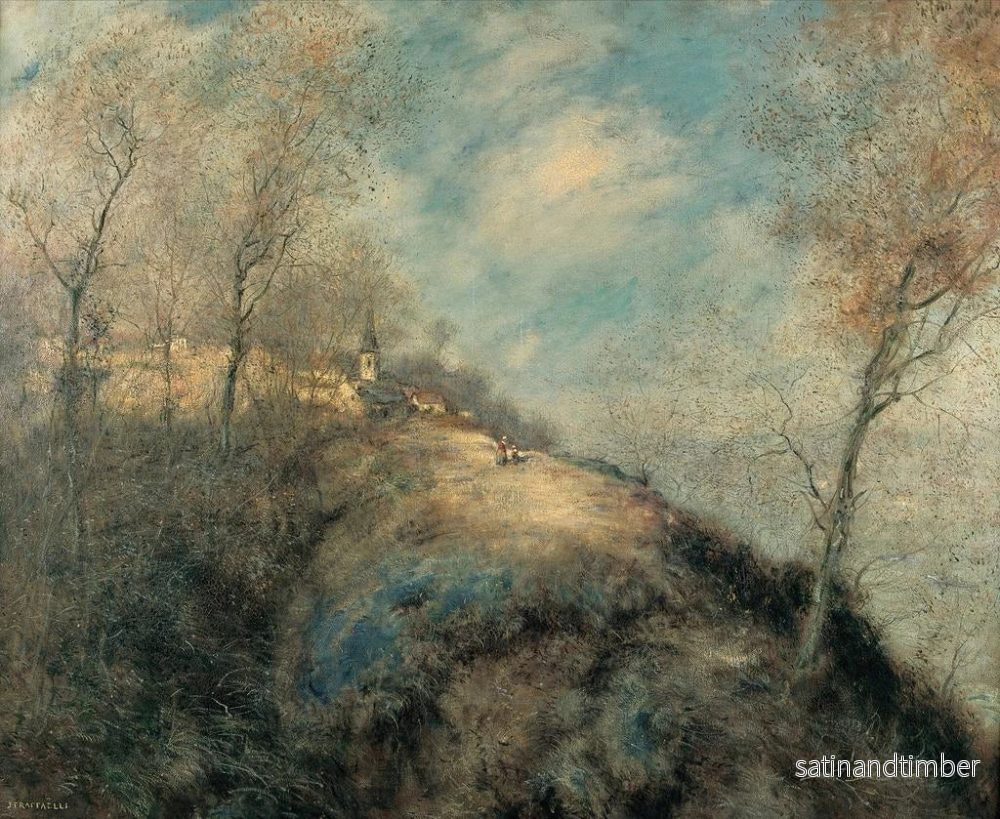Reproduktion av målningen La route abandonnée - Jean François Raffaëlli - Bild 2