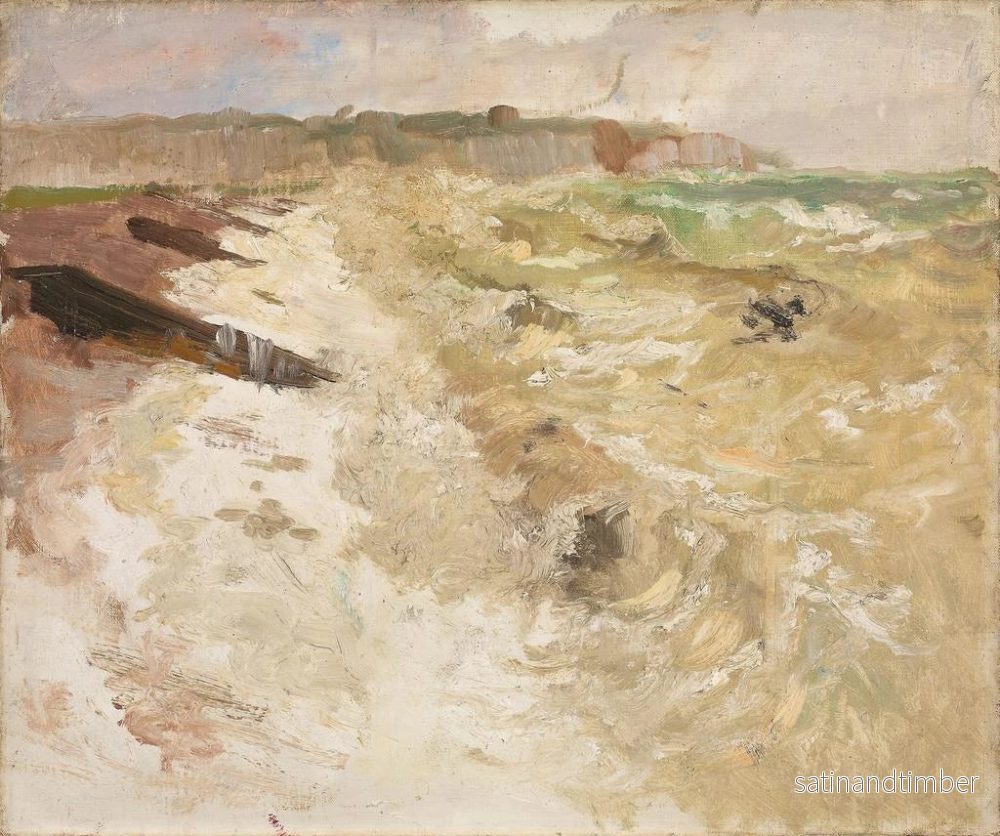 Reproduktion av målningen av stranden vid Dieppe - Frits Thaulow - Bild 2