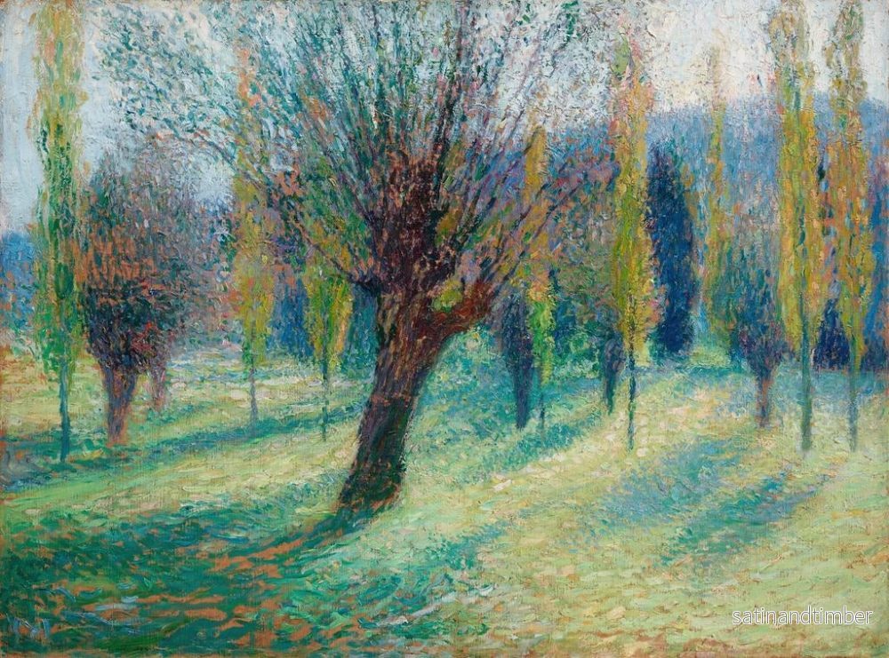 Reproduktion av målningen av Saules i Vert-dalen - Henri Martin - Bild 2