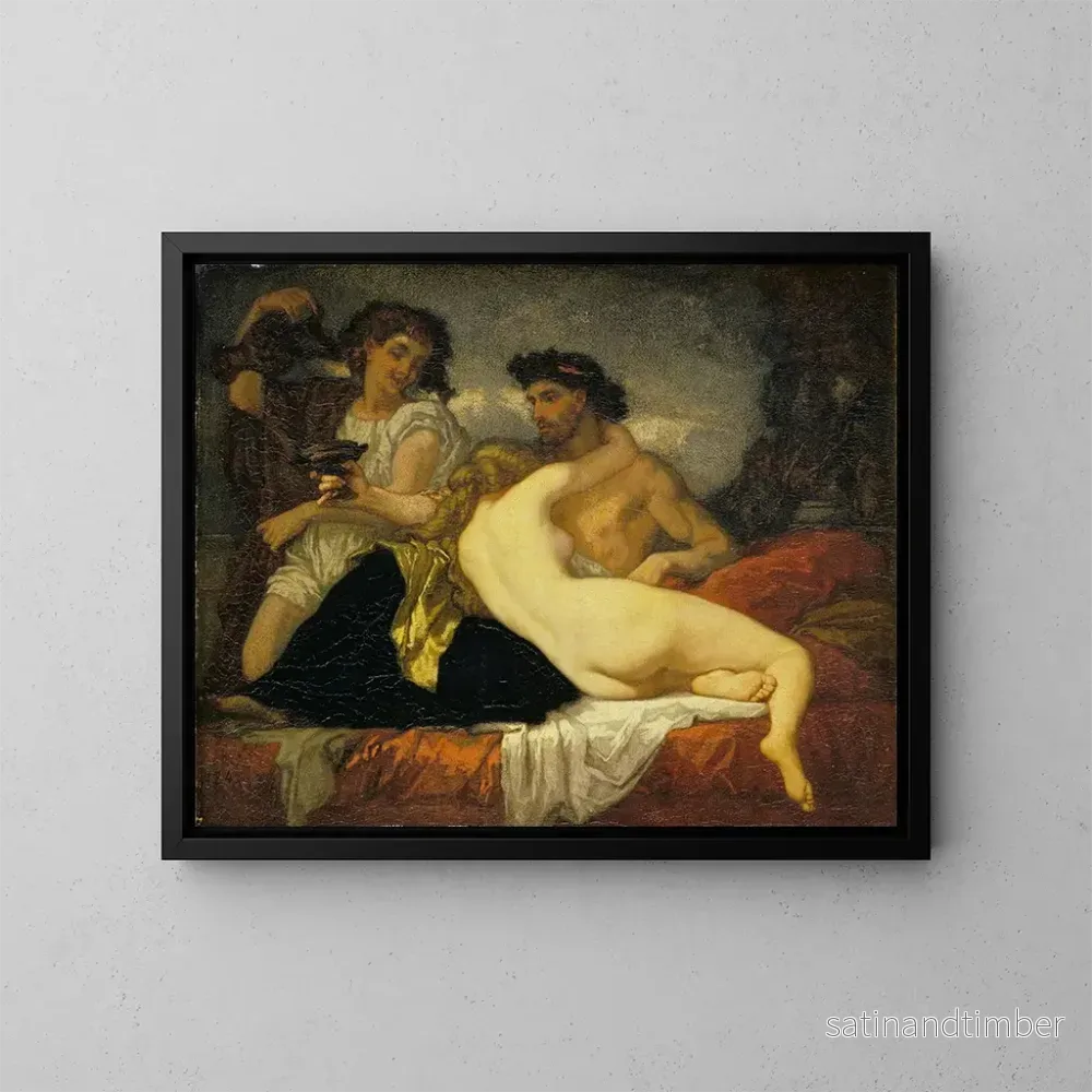 Reproduktion av målningen Horace och Lydia - Thomas Couture