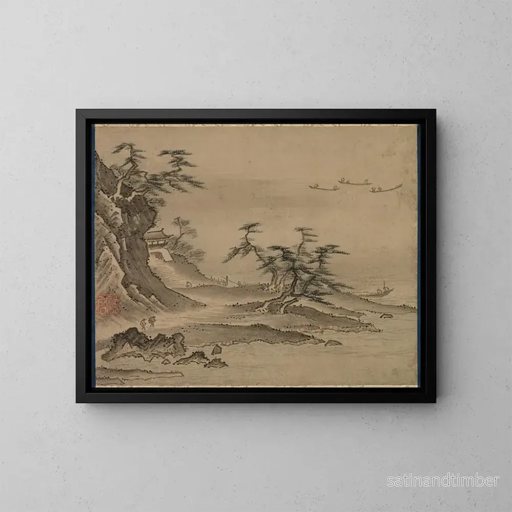 Reproduktion av målningen Vue de Xiao Xiang - Kenkō Shōkei