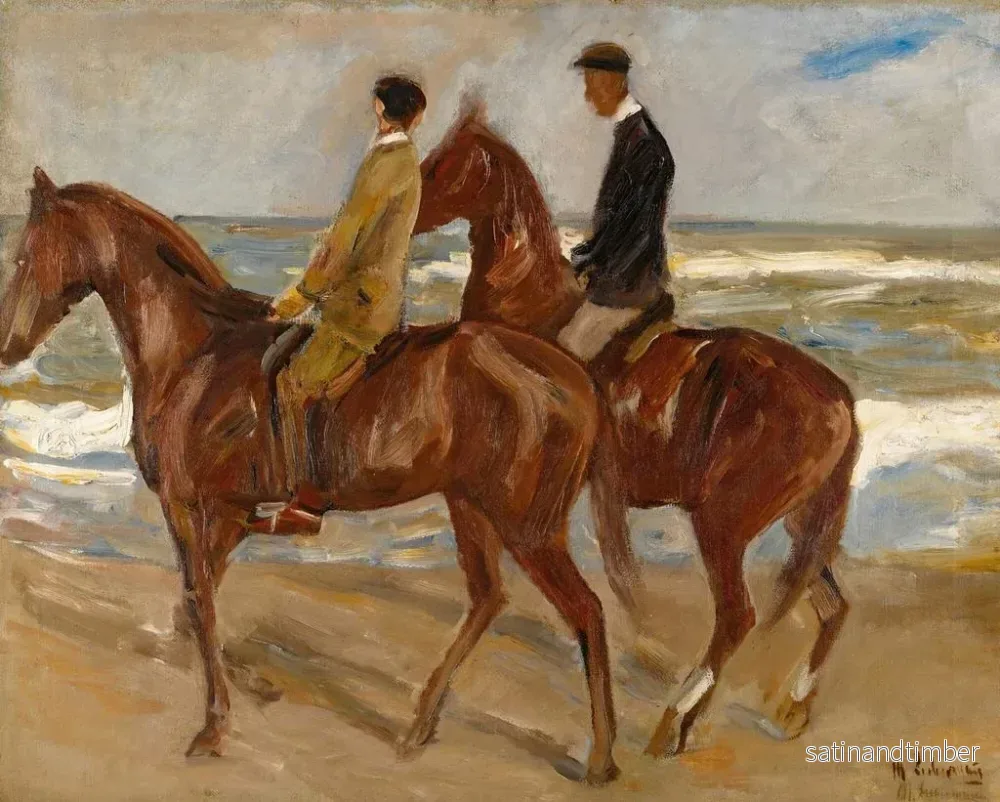 Reproduktion av målningen Två ryttare på stranden - Max Liebermann - Bild 2