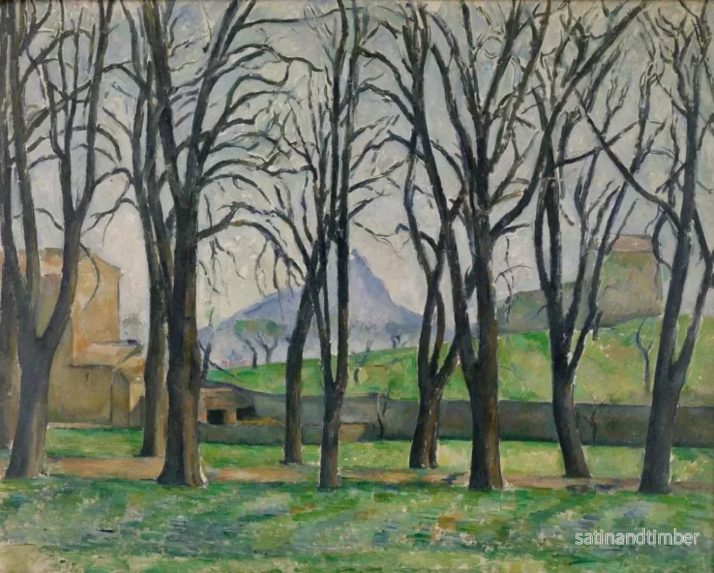 Reproduktion av målningen Kastanjer vid Jas de Bouffan - Paul Cézanne - Bild 2