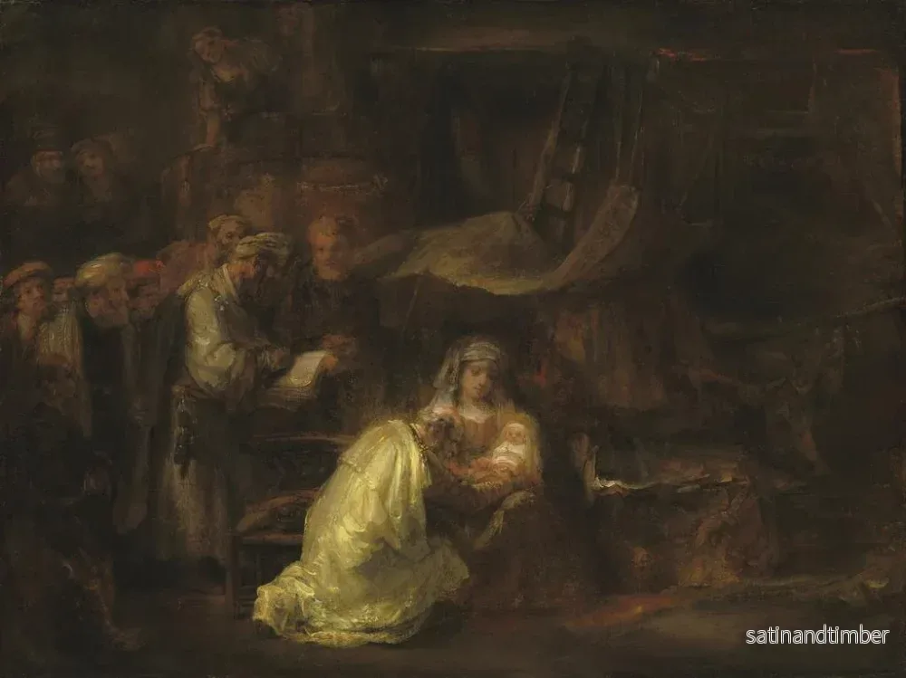 Reproduktion av målningen La Circoncision - Rembrandt van Rijn - Bild 2