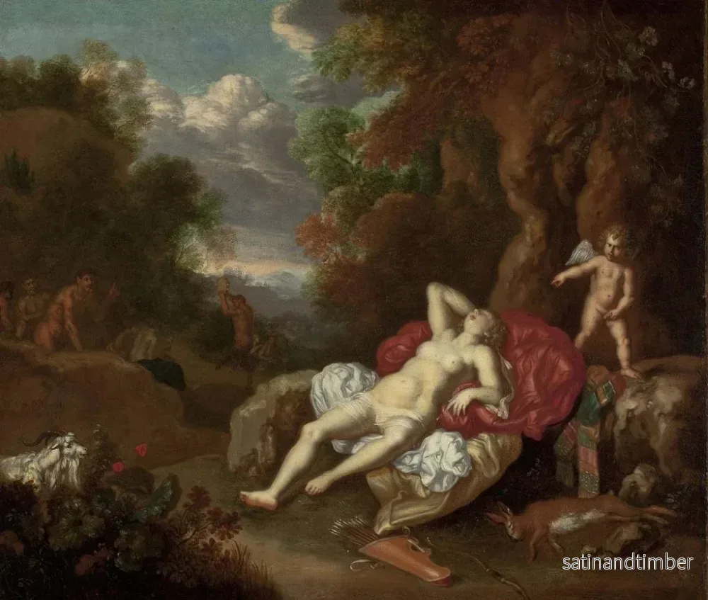 Reproduktion av målningen Vénus endormie - Willem Van Mieris - Bild 2