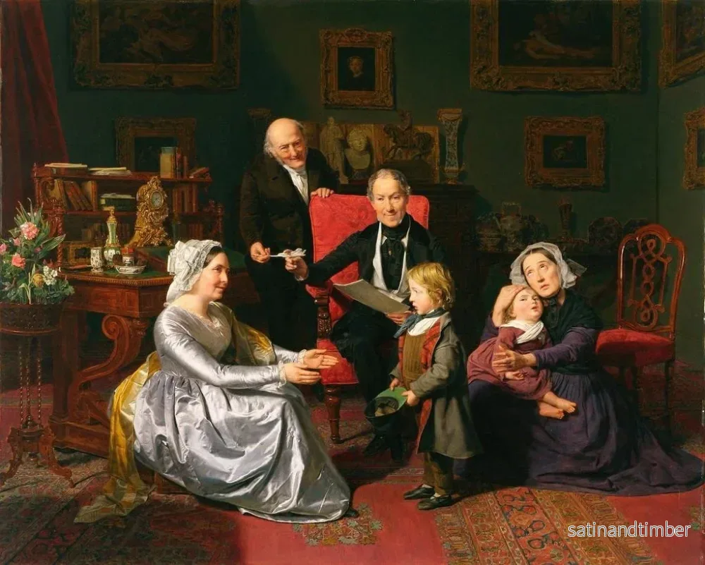 Reproduktion av målningen L'Adoption - Ferdinand Georg Waldmüller - Bild 2