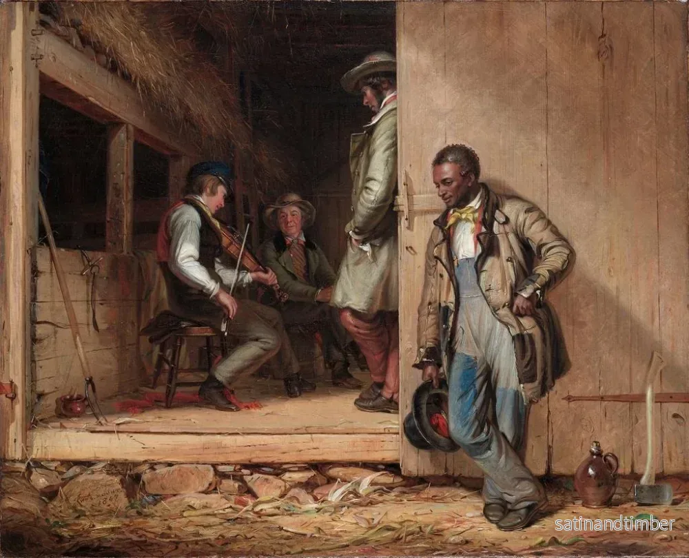 Reproduktion av målningen Le Pouvoir de la Musique - William Sidney Mount - Bild 2