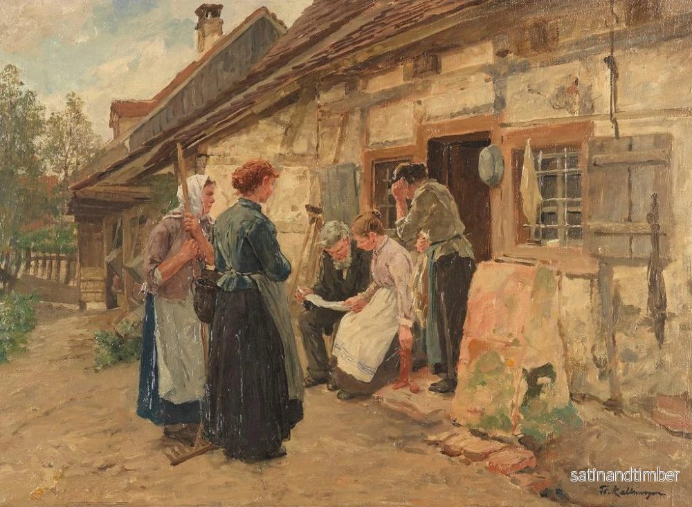 Reproduktion av målningen La lettre d'Amérique II - Friedrich Kallmorgen - Bild 2