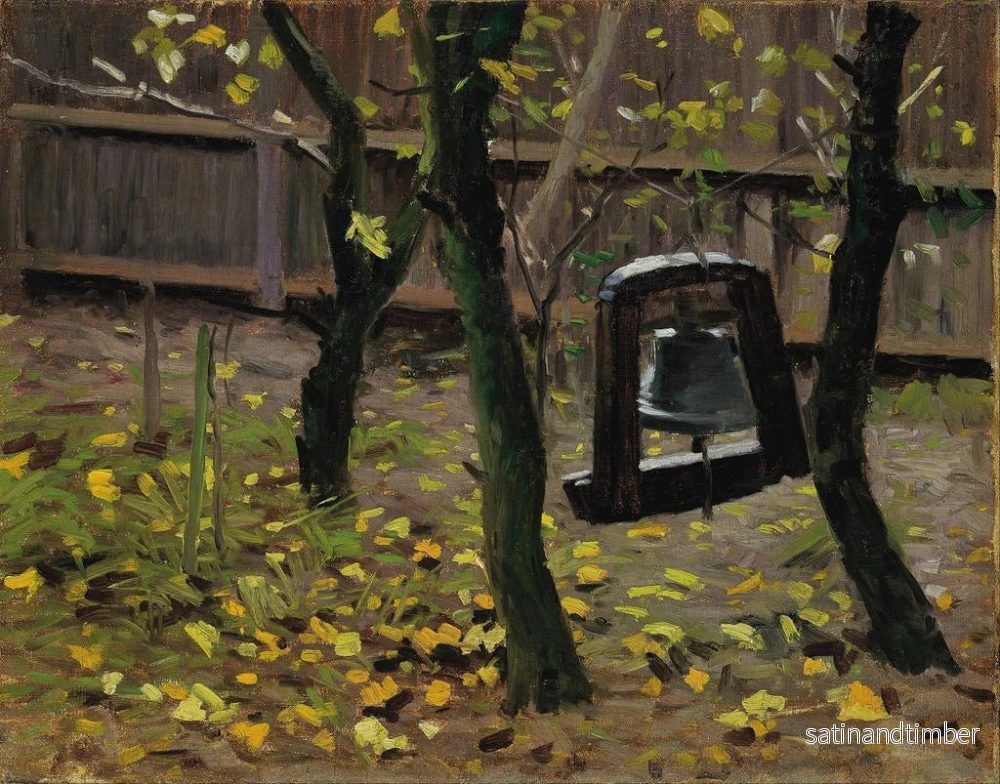Reproduktion av målningen La cloche du dîner dans le jardin de l'hôtel Brndums - Valdemar Schønheyder Møller - Bild 2