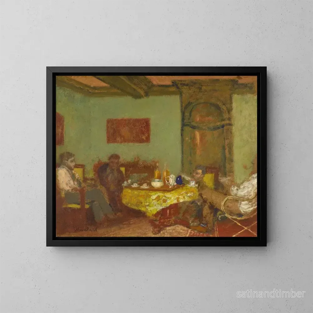 Reproduktion av målningen La conversation chez les Natanson-Valvins - Édouard Vuillard