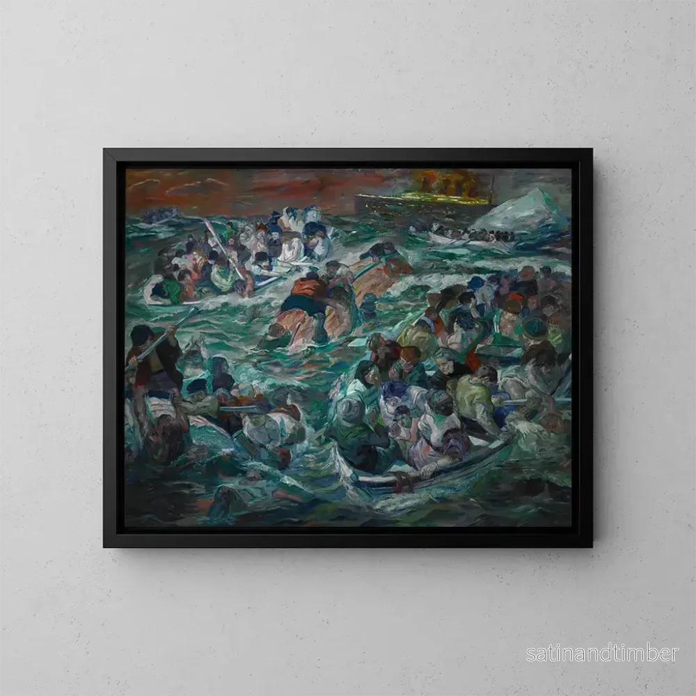 Reproduktion av målningen Le naufrage du Titanic – Max Beckmann Reproduktion av målningen Le naufrage du Titanic – Max Beckmann