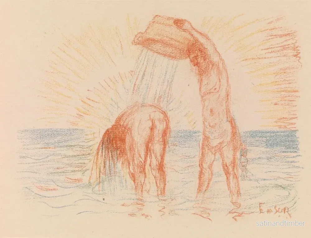 Reproduktion av målningen Le Baptême du Christ - James Ensor - Bild 2