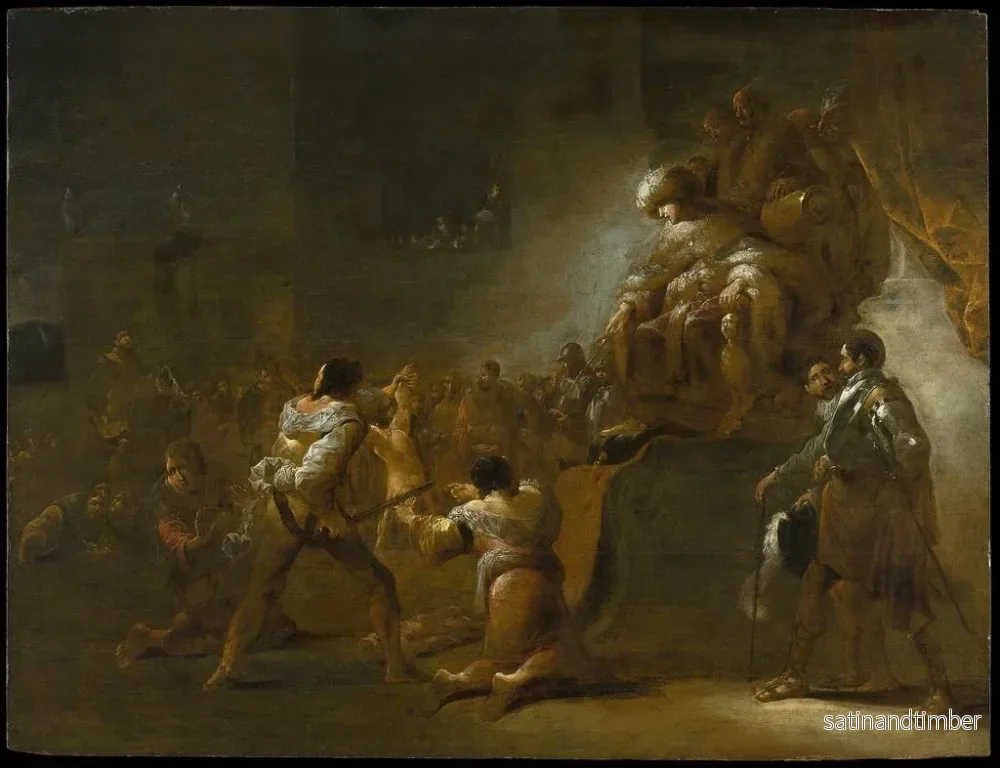 Reproduktion av målningen Le Jugement de Salomon - Leonaert Bramer - Bild 2