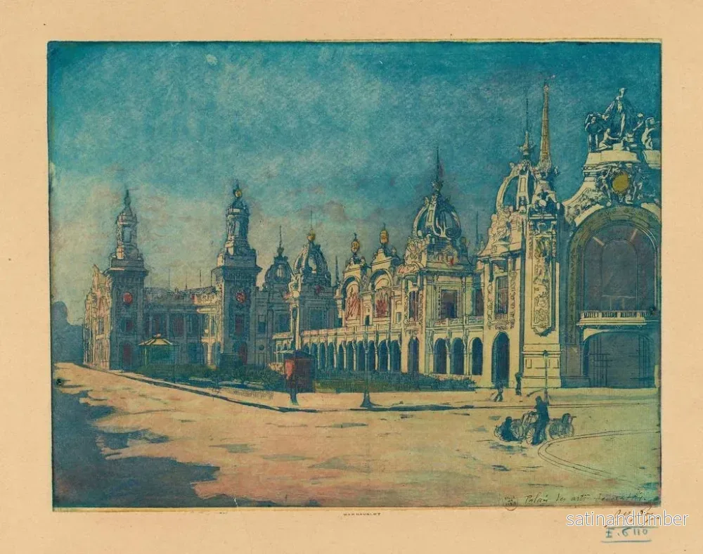 Reproduktion av målningen Palais des Arts Décoratifs - Pierre-Marcel Roy - Bild 2