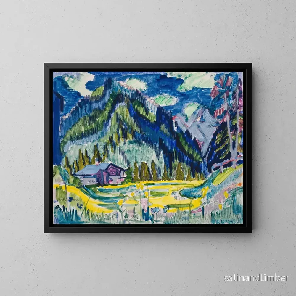 Reproduktion av målningen Terräng vildmark - Ernst Ludwig Kirchner