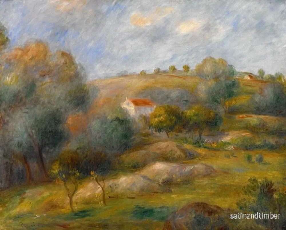 Reproduktion av målningen Vår i Essoyes - Pierre-Auguste Renoir - Bild 2