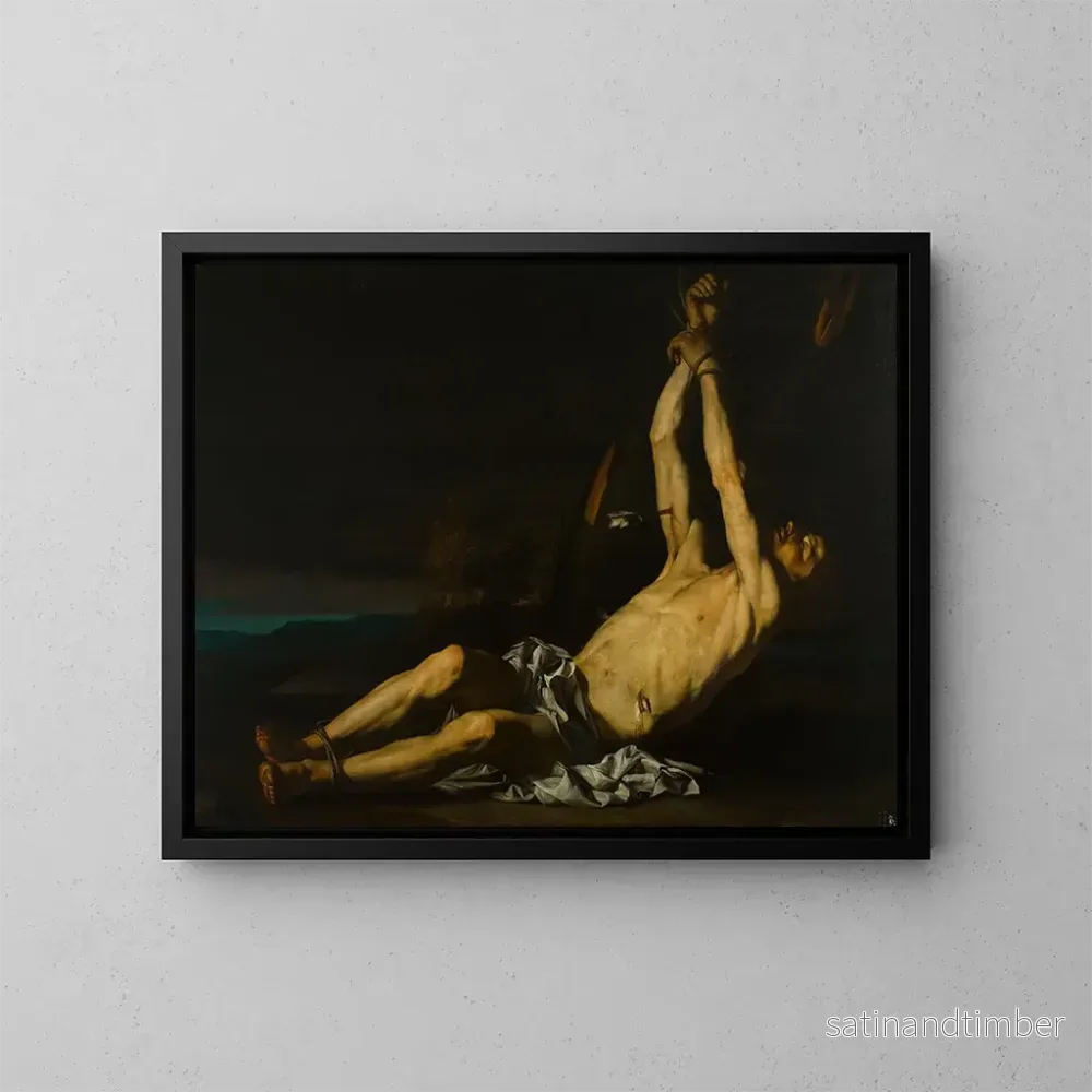 Reproduktion av målningen Martyre de saint Sébastien - Jusepe de Ribera