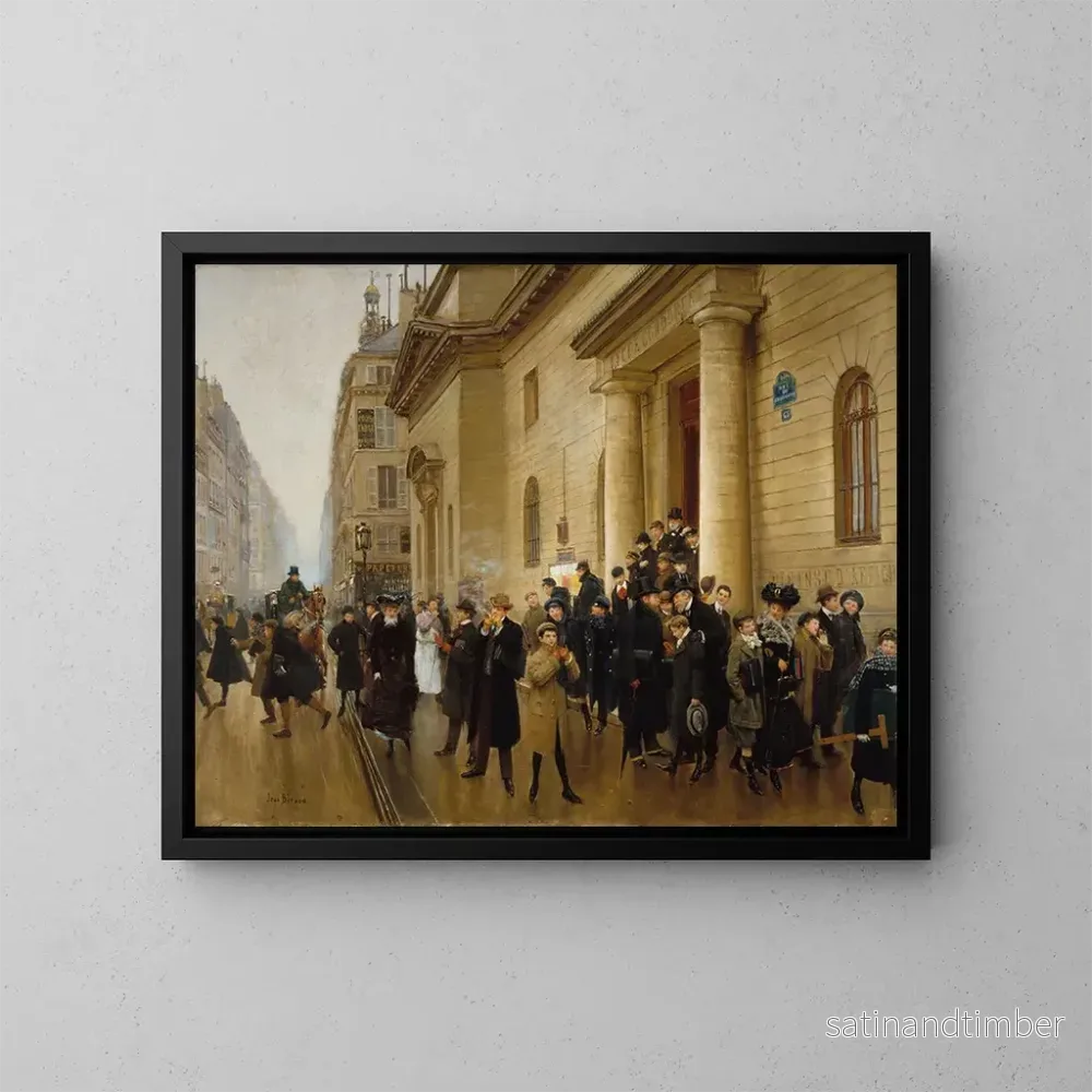 Reproduktion av målningen La sortie du lycée Condorcet - Jean Béraud