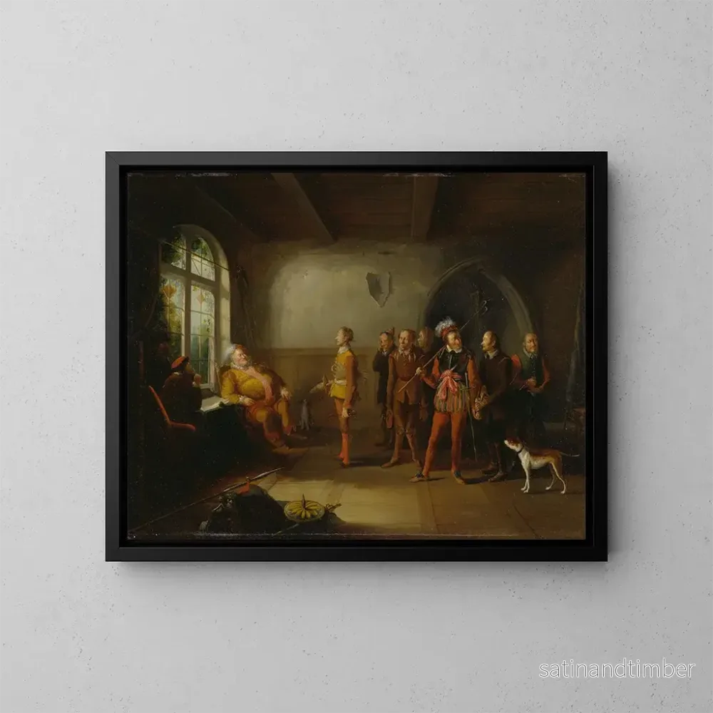 Reproduktion av målningen Falstaff och Henry IV:s rekryter, del II - John Cawse