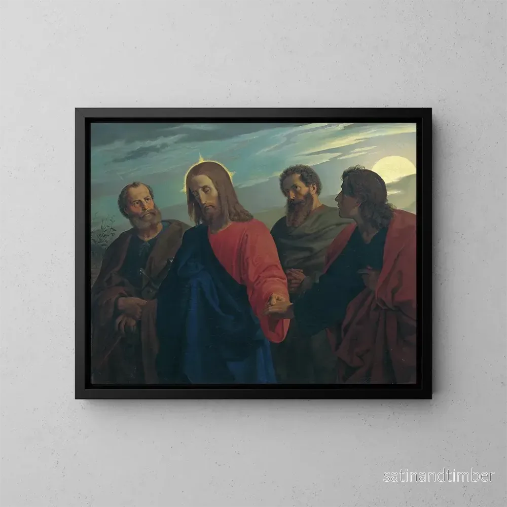 Reproduktion av målningen L'Adieu du Christ à ses disciples allant à Gethsémani - Joseph von Führich