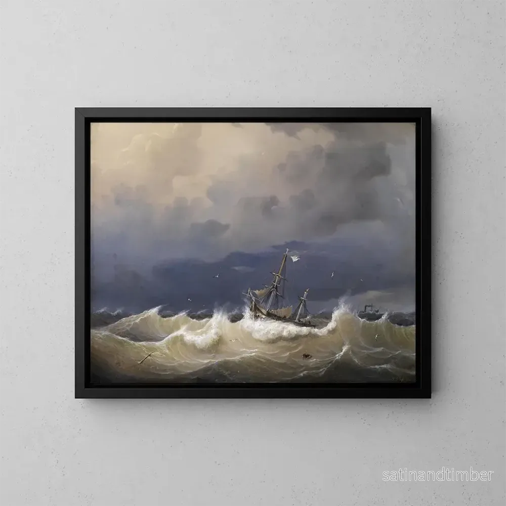 Reproduktion av målningen Marinestck - Johann Baptist Weiss