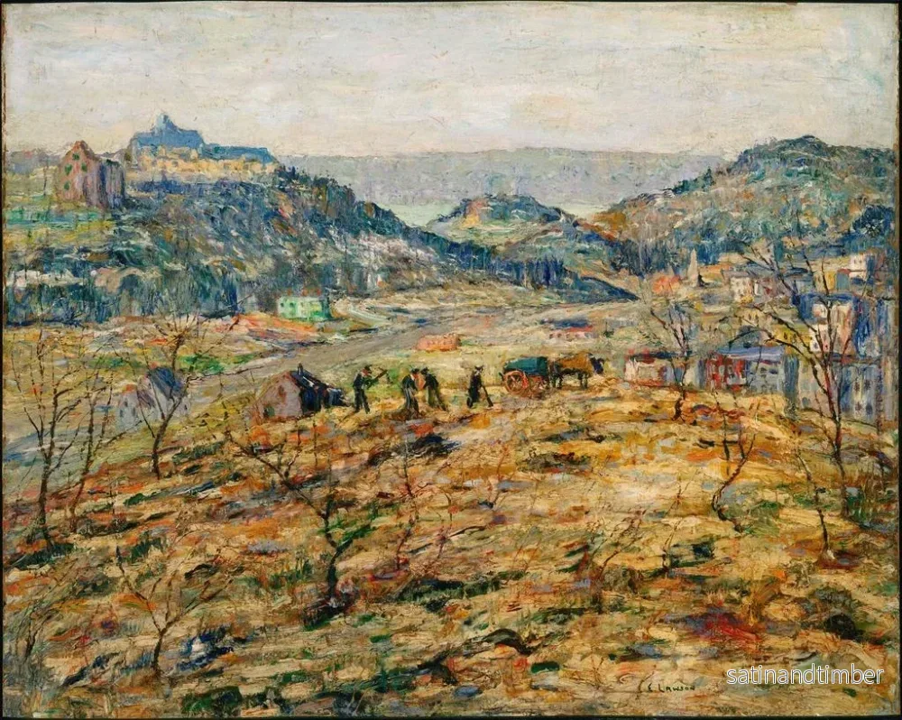Reproduktion av målningen Banlieues urbaines - Ernest Lawson - Bild 2