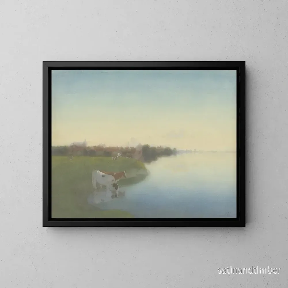 Reproduktion av målningen Rivage de l’IJssel nära Hattem – Jan Voerman Reproduktion av målningen Rivage de l’IJssel nära Hattem – Jan Voerman