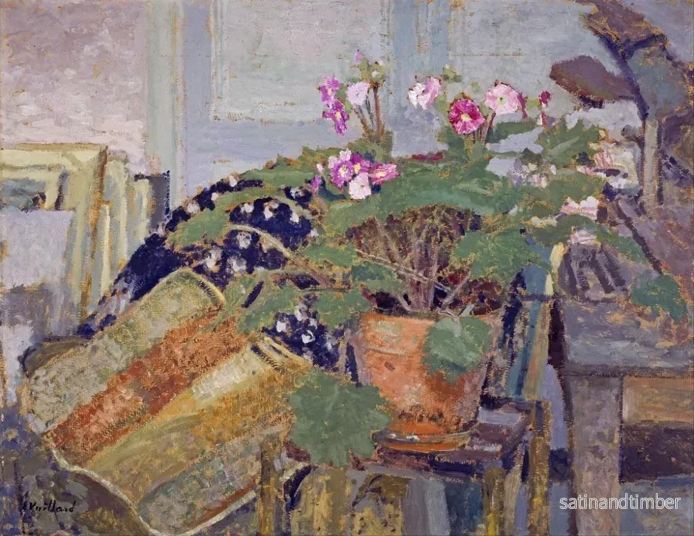 Reproduktion av målningen Le Pot de fleurs - Édouard Vuillard - Bild 2