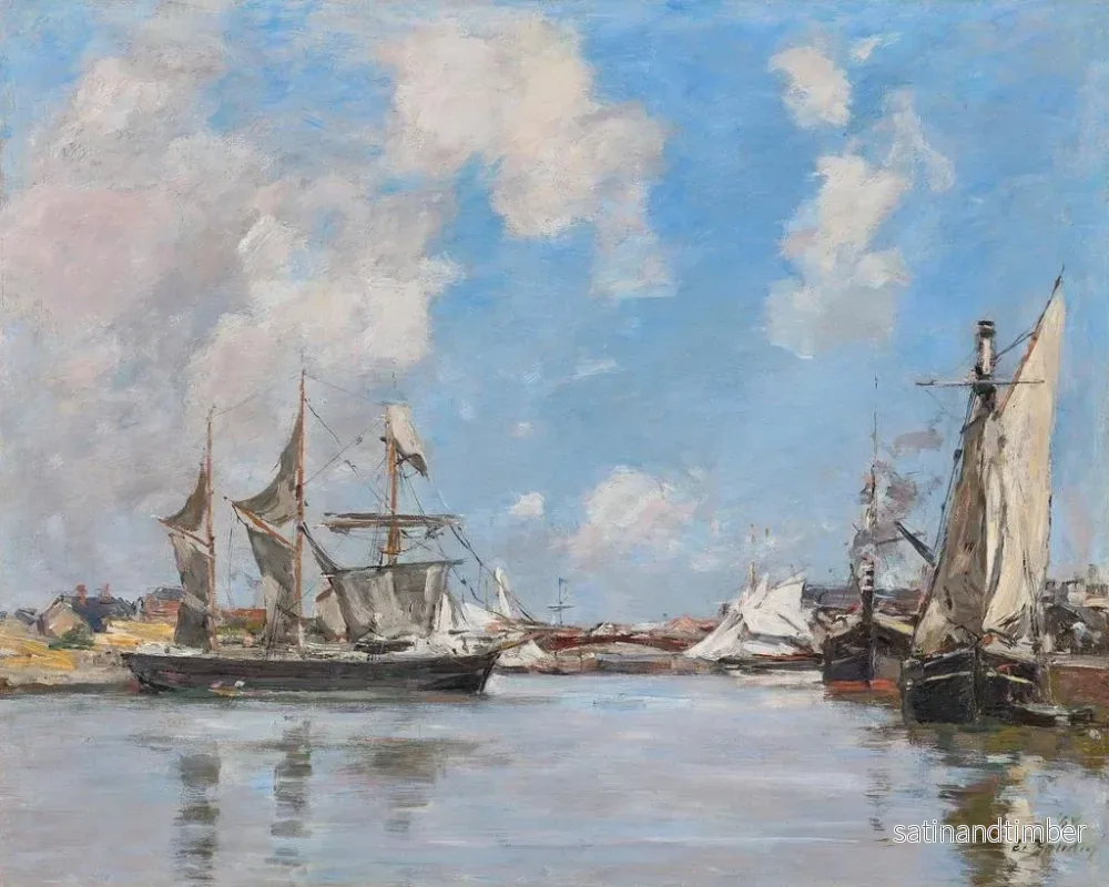 Reproduktion av målningen Deauville, le bassin - Eugène Boudin - Bild 2