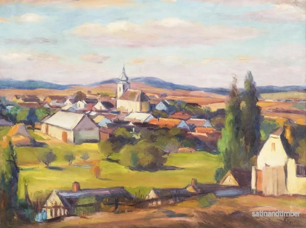 Reproduktion av målningen Lukov nära Moravské Budějovice - František Šindelář - Bild 2