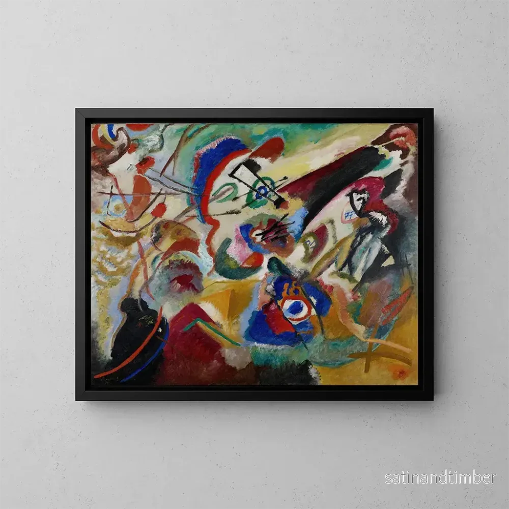Reproduktion av målningen Fragment 2 för Composition VII - Wassily Kandinsky