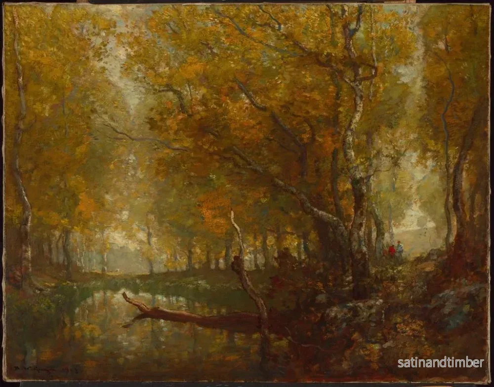 Reproduktion av målningen av Bradbury-sjön nr 2 - Henry Ward Ranger - Bild 2