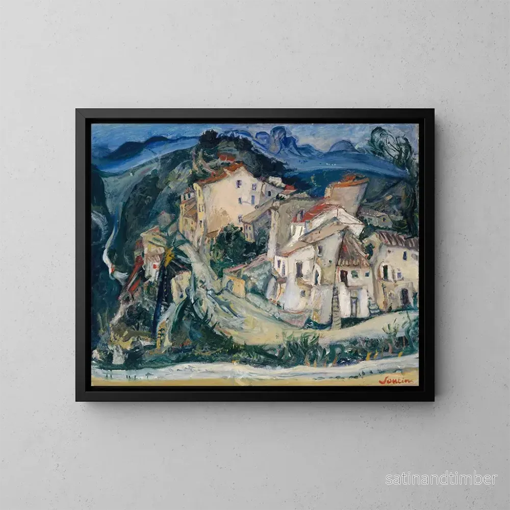 Reproduktion av målningen Vue de Cagnes - Chaïm Soutine