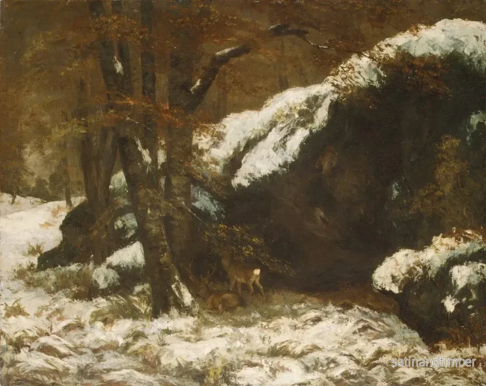 Reproduktion av målningen Le Cerf - Gustave Courbet - Bild 2