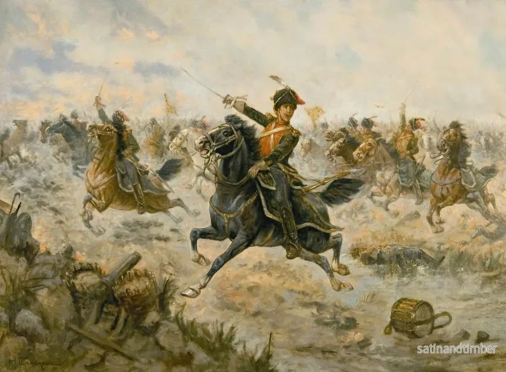 Reproduktion av målningen À la victoire - Nikolai Semenovich Samokish - Bild 2