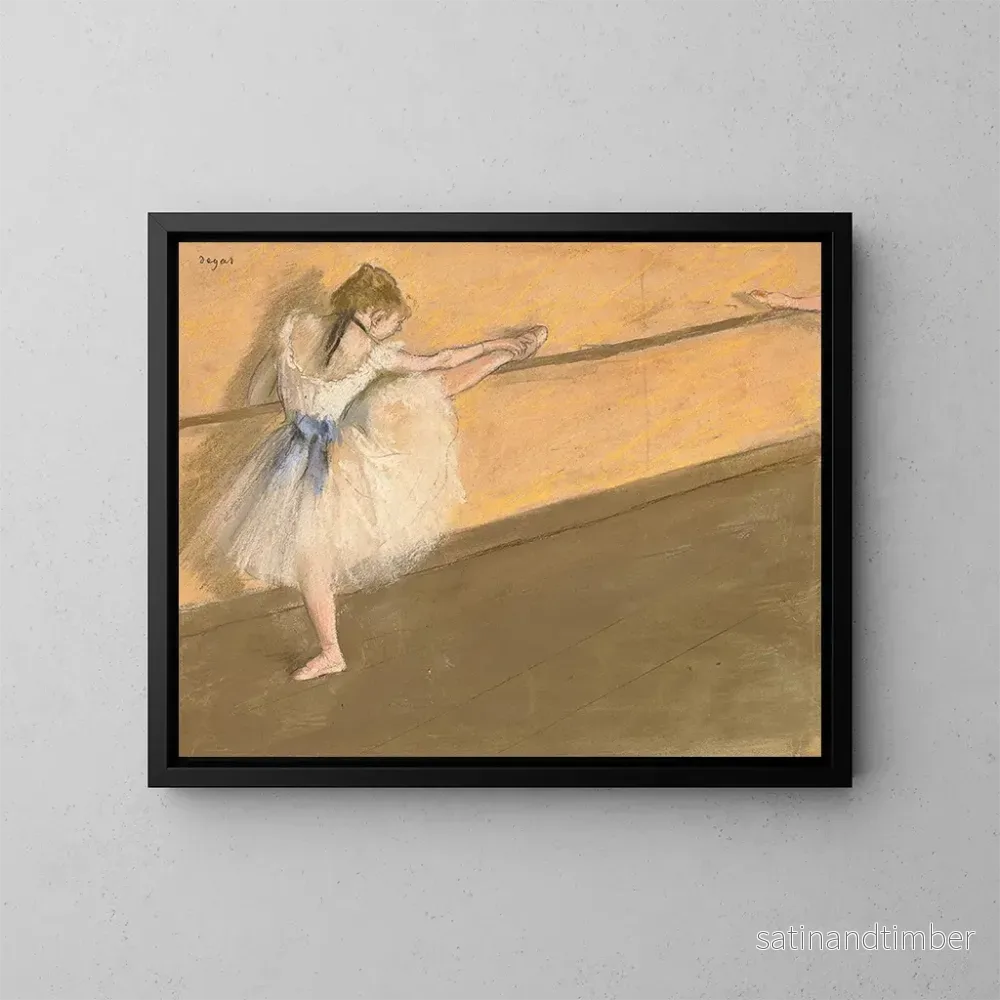 Reproduktion av målningen Danserska vid stången - Edgar Degas