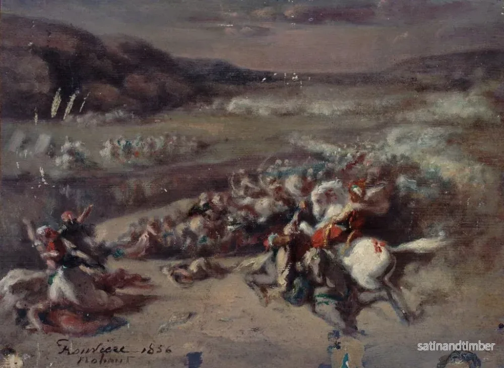 Reproduktion av målningen Scène de bataille - Philibert Rouvière - Bild 2