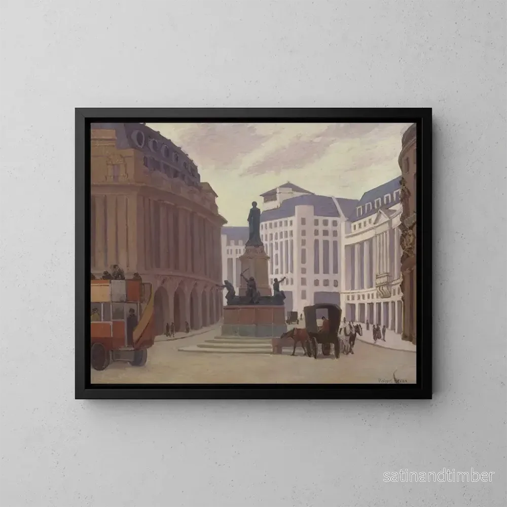 Reproduktion av målningen Aldwych - Robert Polhill Bevan