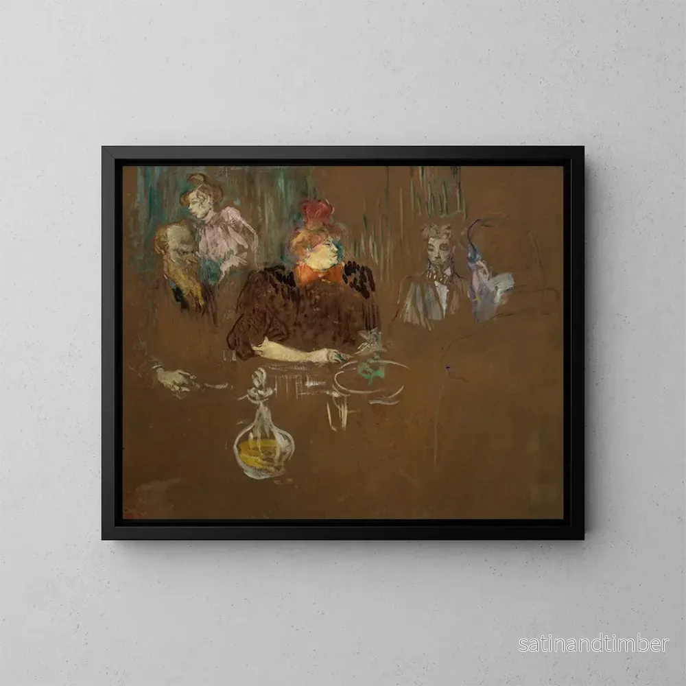 Reproduktion av målningen À la table de Monsieur et Madame Natanson – Henri de Toulouse-Lautrec Reproduktion av målningen À la table de Monsieur et Madame Natanson – Henri de Toulouse-Lautrec
