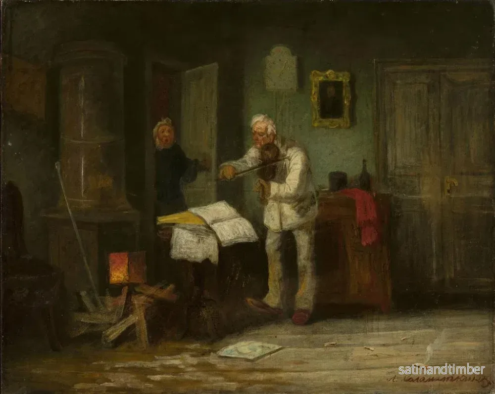 Reproduktion av målningen Le Violoniste - Leonid I. Solomatkin - Bild 2