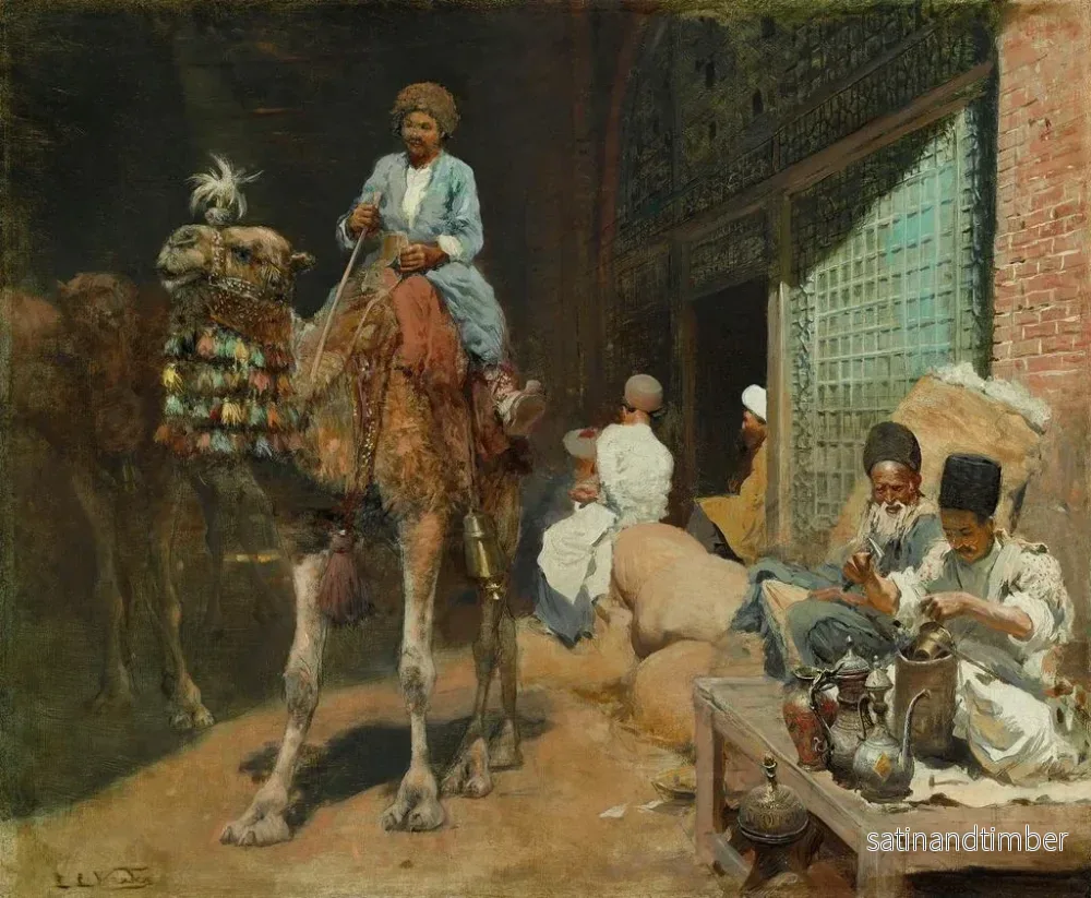 Reproduktion av målningen En marknad i Isfahan - Edwin Lord Weeks - Bild 2