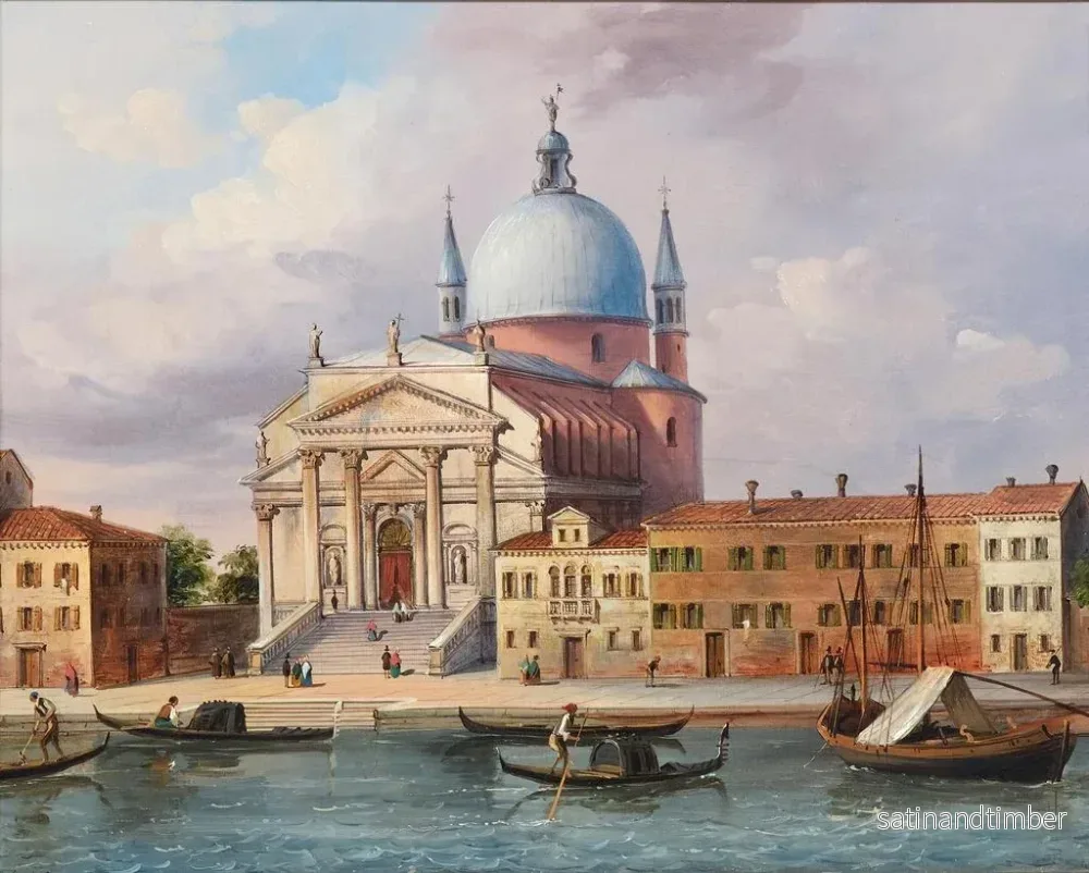 Reproduktion av målningen Venise, kyrkan Santissimo Redentore - Carlo Grubacs - Bild 2