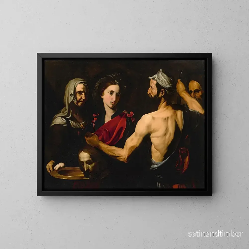 Reproduktion av målningen av Salomé med Johannes Döparens huvud - Jusepe de Ribera