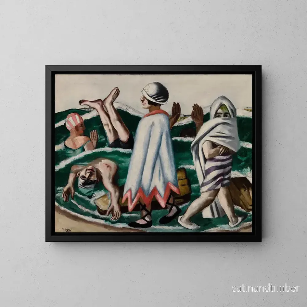 Reproduktion av målningen Lido - Max Beckmann