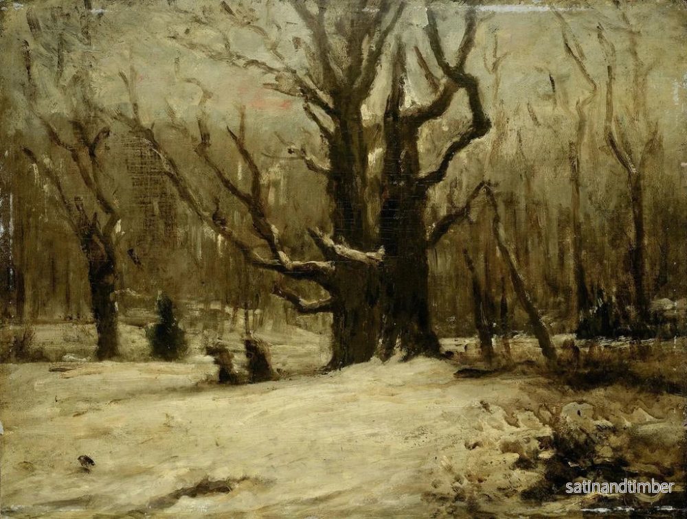 Reproduktion av målningen vinterlandskap - Gustave Courbet - Bild 2