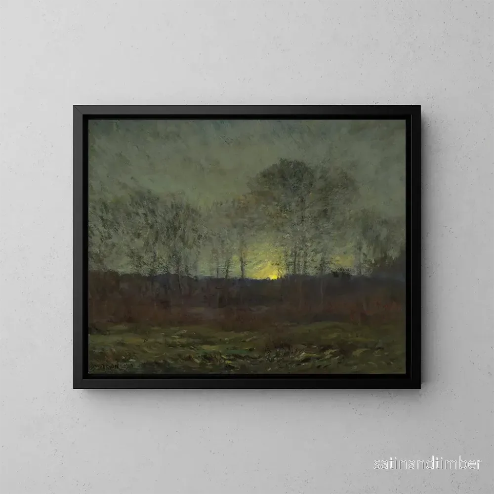 Reproduktion av målningen Lever de lune - Dwight William Tryon