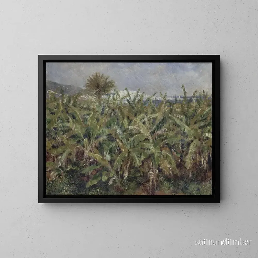 Reproduktion av målningen av bananplantager – Pierre-Auguste Renoir Reproduktion av målningen av bananplantager – Pierre-Auguste Renoir