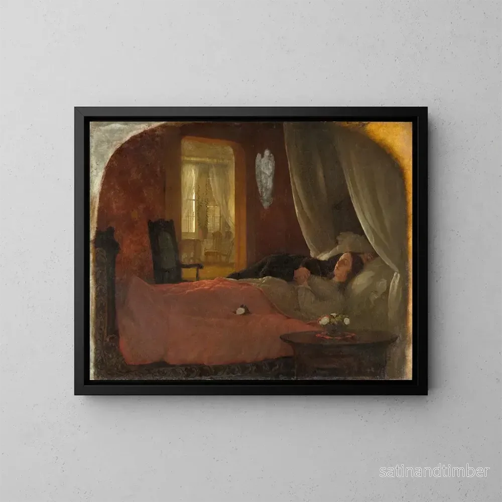 Reproduktion av målningen Le Dernier Sommeil - George Cochran Lambdin