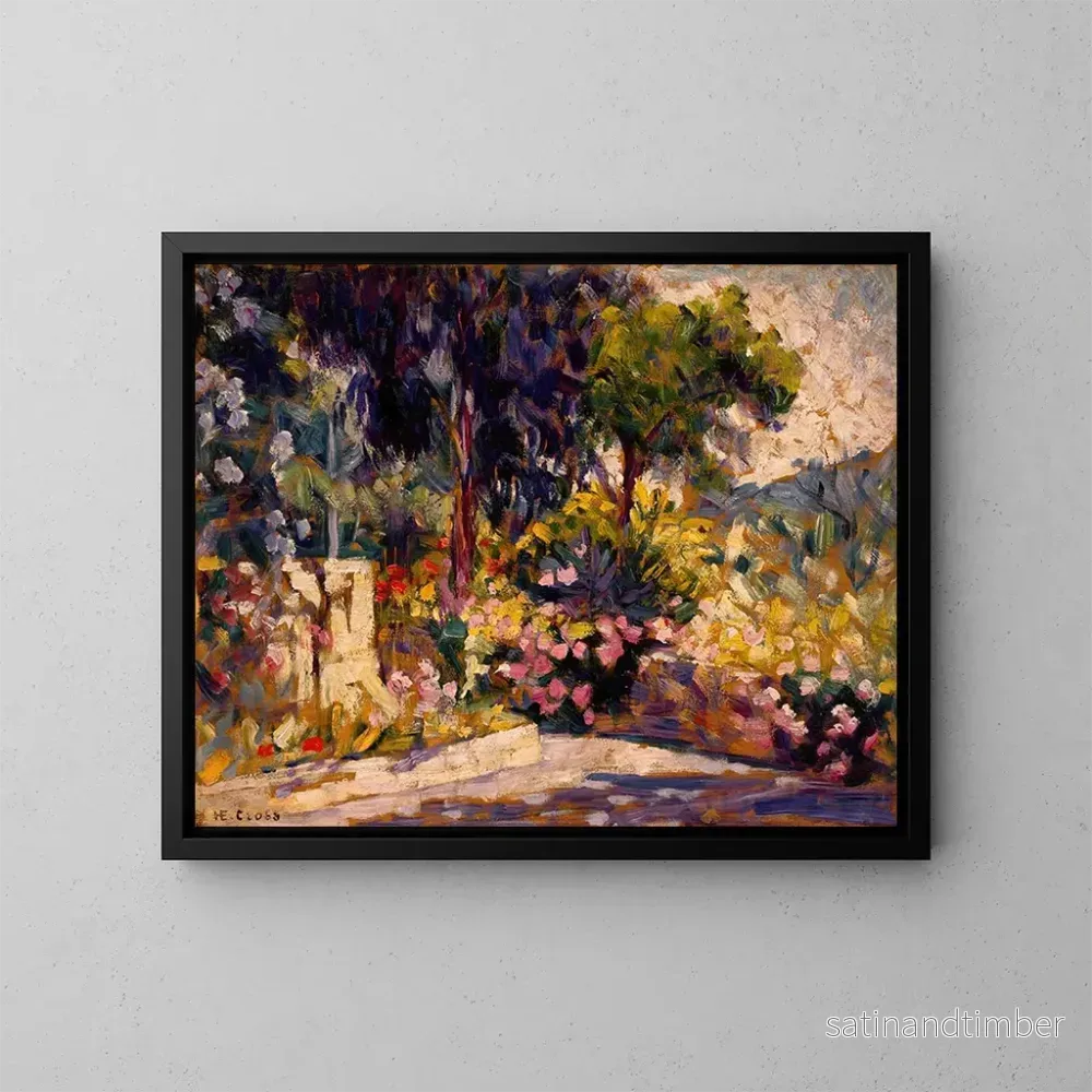 Reproduktion av målningen La terrasse fleurie - Henri-Edmond Cross
